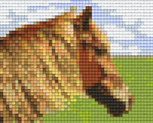 Cute Horse One [1] Baseplate PixelHobby Mini-mosaic Art Kit